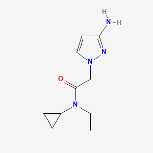 molecular formula C10H16N4O B13634514 2-(3-Amino-1h-pyrazol-1-yl)-N-cyclopropyl-N-ethylacetamide 