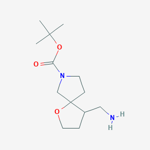 Tert-butyl 4-(aminomethyl)-1-oxa-7-azaspiro[4.4]nonane-7-carboxylate