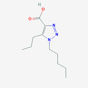 1-Pentyl-5-propyl-1h-1,2,3-triazole-4-carboxylic acid