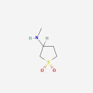 molecular formula C5H11NO2S B1363460 3-(Methylamino)tetrahydrothiophene 1,1-dioxide CAS No. 51070-55-4