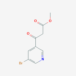 molecular formula C9H8BrNO3 B1363461 Methyl 5-bromonicotinoylacetate CAS No. 205985-97-3