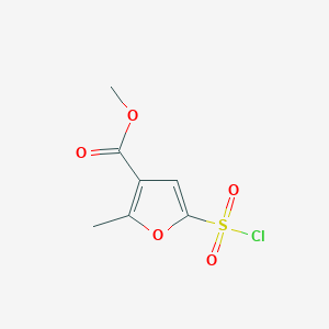 molecular formula C7H7ClO5S B1363465 5-(氯磺酰基)-2-甲基呋喃-3-甲酸甲酯 CAS No. 306936-35-6