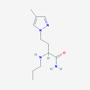 4-(4-Methyl-1h-pyrazol-1-yl)-2-(propylamino)butanamide