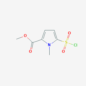 molecular formula C7H8ClNO4S B1363467 Methyl 5-(chlorosulfonyl)-1-methyl-1H-pyrrole-2-carboxylate CAS No. 306936-53-8