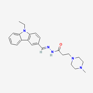 n'-((9-Ethyl-9h-carbazol-3-yl)methylene)-3-(4-methylpiperazin-1-yl)propanehydrazide