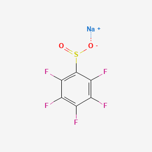 molecular formula C6F5NaO2S B13634685 Pentafluorobenzenesulfinic acid sodium salt 