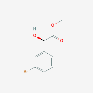 molecular formula C9H9BrO3 B13634692 (R)-Methyl 2-(3-bromophenyl)-2-hydroxyacetate 