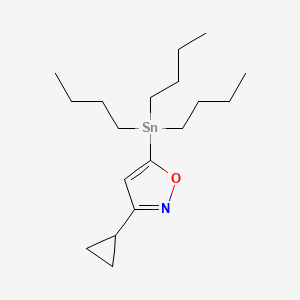 3-Cyclopropyl-5-tributylstannanyl-isoxazole