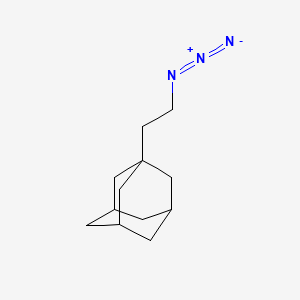 molecular formula C12H19N3 B13634700 1-(2-Azidoethyl)adamantane 