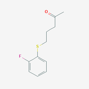 5-((2-Fluorophenyl)thio)pentan-2-one