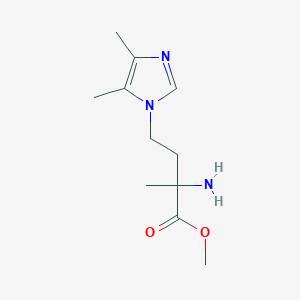 Methyl 2-amino-4-(4,5-dimethyl-1h-imidazol-1-yl)-2-methylbutanoate