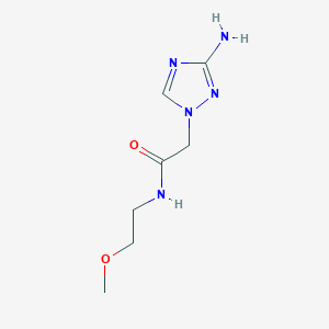 molecular formula C7H13N5O2 B13634737 2-(3-Amino-1h-1,2,4-triazol-1-yl)-n-(2-methoxyethyl)acetamide 