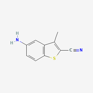 5-Amino-3-methyl-1-benzothiophene-2-carbonitrile