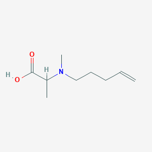 molecular formula C9H17NO2 B13634804 n-Methyl-N-(pent-4-en-1-yl)alanine 