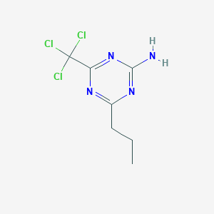 4-Propyl-6-(trichloromethyl)-1,3,5-triazin-2-amine