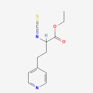 Ethyl 2-isothiocyanato-4-(pyridin-4-yl)butanoate