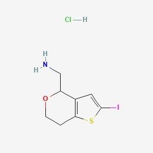 1-{2-iodo-4H,6H,7H-thieno[3,2-c]pyran-4-yl}methanaminehydrochloride