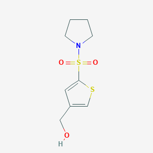 (5-(Pyrrolidin-1-ylsulfonyl)thiophen-3-yl)methanol