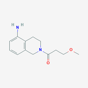 molecular formula C13H18N2O2 B13634912 1-(5-Amino-3,4-dihydroisoquinolin-2(1h)-yl)-3-methoxypropan-1-one 