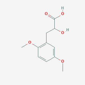 molecular formula C11H14O5 B13634929 3-(2,5-Dimethoxyphenyl)-2-hydroxypropanoic acid 