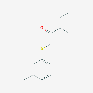 3-Methyl-1-(m-tolylthio)pentan-2-one