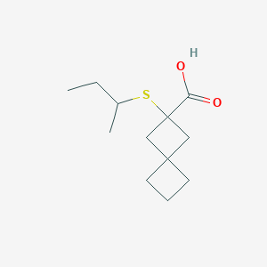 2-(Sec-butylthio)spiro[3.3]heptane-2-carboxylic acid