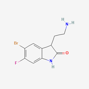 3-(2-Aminoethyl)-5-bromo-6-fluoroindolin-2-one