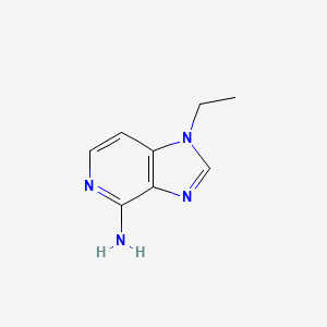 molecular formula C8H10N4 B13634992 1-Ethyl-1H-imidazo[4,5-c]pyridin-4-amine 