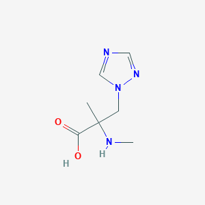 2-Methyl-2-(methylamino)-3-(1h-1,2,4-triazol-1-yl)propanoic acid