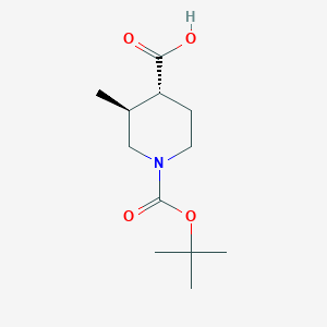 molecular formula C12H21NO4 B1363503 trans-1-N-Boc-3-methyl-piperidine-4-carboxylic acid CAS No. 1414958-09-0