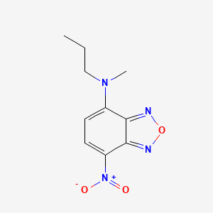 molecular formula C10H12N4O3 B13635033 N-methyl-7-nitro-N-propyl-2,1,3-benzoxadiazol-4-amine 