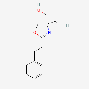 molecular formula C13H17NO3 B1363507 [2-(2-Phenylethyl)-4,5-dihydro-1,3-oxazole-4,4-diyl]dimethanol CAS No. 727675-29-8