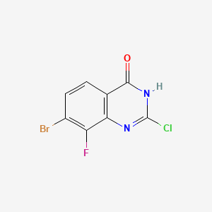 7-Bromo-2-chloro-8-fluoroquinazolin-4-ol