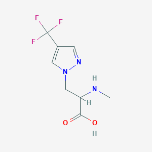 2-(Methylamino)-3-(4-(trifluoromethyl)-1h-pyrazol-1-yl)propanoic acid