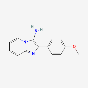 molecular formula C14H13N3O B1363510 2-(4-Methoxyphenyl)imidazo[1,2-a]pyridin-3-amine CAS No. 80493-71-6