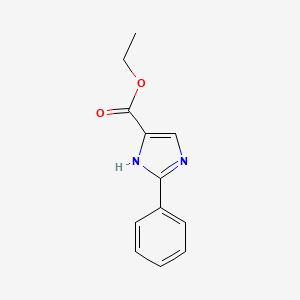 molecular formula C12H12N2O2 B1363512 ethyl 2-phenyl-1H-imidazole-5-carboxylate CAS No. 32683-00-4