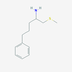 1-(Methylthio)-5-phenylpentan-2-amine