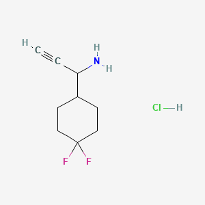 1-(4,4-Difluorocyclohexyl)prop-2-yn-1-aminehydrochloride