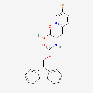 3-(5-bromopyridin-2-yl)-2-({[(9H-fluoren-9-yl)methoxy]carbonyl}amino)propanoic acid