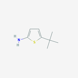 molecular formula C8H13NS B13635149 2-Amino-5-(tert-butyl)thiophene 