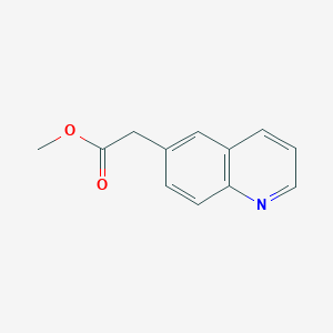 molecular formula C12H11NO2 B1363516 Methyl 6-quinolineacetate CAS No. 5622-36-6