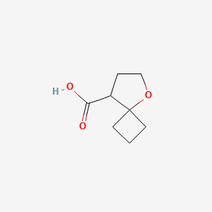 molecular formula C8H12O3 B13635165 5-Oxaspiro[3.4]octane-8-carboxylic acid 