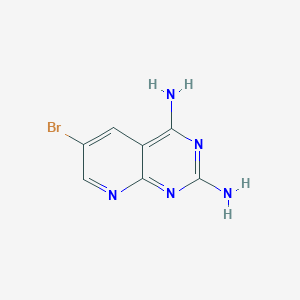 molecular formula C7H6BrN5 B136352 6-Bromopyrido[2,3-d]pyrimidine-2,4-diamine CAS No. 152941-69-0