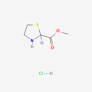 molecular formula C5H10ClNO2S B1363520 Methyl thiazolidine-2-carboxylate hydrochloride CAS No. 50703-06-5