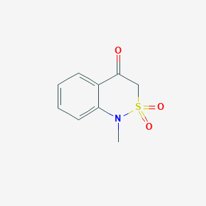 molecular formula C9H9NO3S B1363521 2,2-Dioxo-1-methyl-2,1-benzothiazin-4(3H)-one CAS No. 7117-31-9