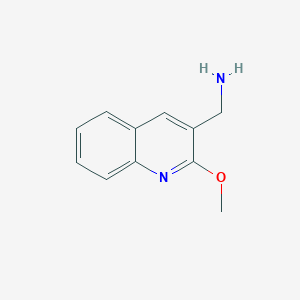 molecular formula C11H12N2O B13635211 (2-Methoxyquinolin-3-yl)methanamine 