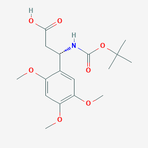 (S)-3-((tert-Butoxycarbonyl)amino)-3-(2,4,5-trimethoxyphenyl)propanoic acid