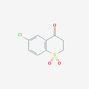 molecular formula C9H7ClO3S B1363525 6-氯代硫代色满-4-酮 1,1-二氧化物 CAS No. 90396-06-8