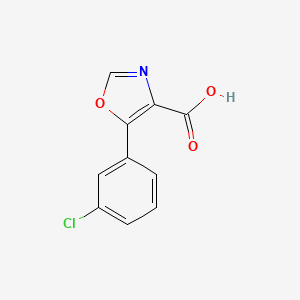 molecular formula C10H6ClNO3 B1363526 5-(3-Chlorophenyl)oxazole-4-carboxylic acid CAS No. 255876-54-1