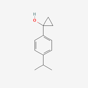 molecular formula C12H16O B13635289 1-(4-Isopropylphenyl)cyclopropan-1-ol 